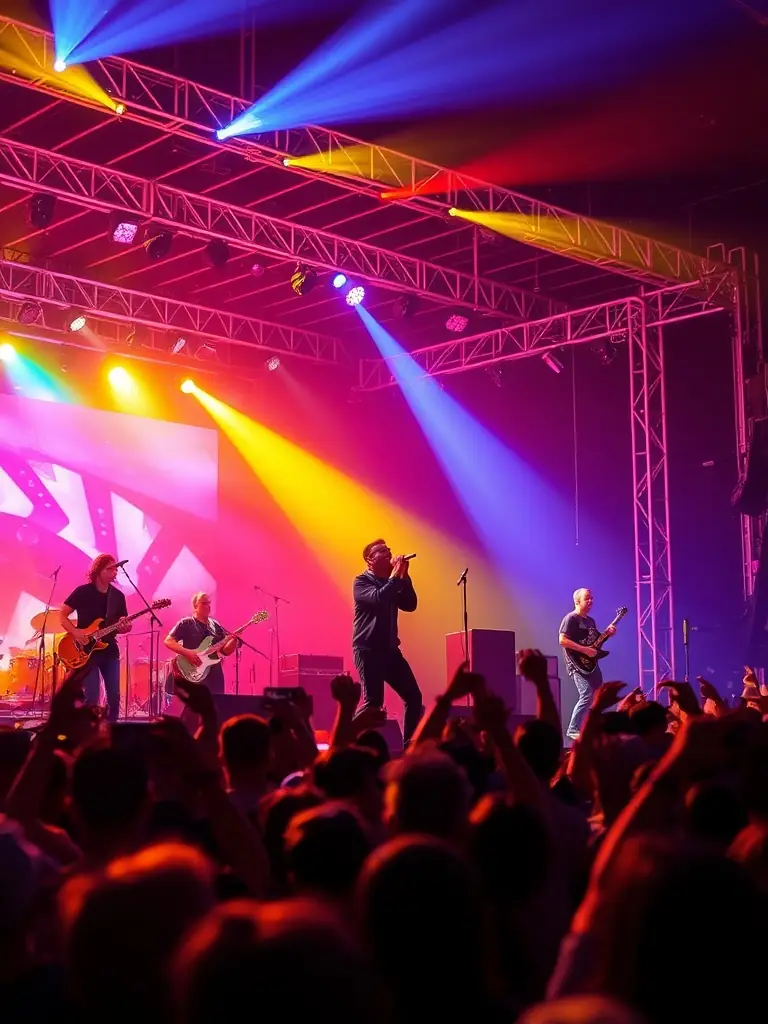 A scene from a live musical performance, highlighting LIGHTS LIVE's support for diverse artistic expressions and cultural participation.